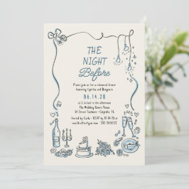 Hand plockade Funky Vitmisk repetitionsmiddag Inbjudningar