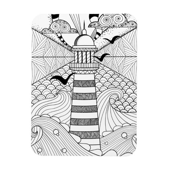 Hand plockade fyr Doodle Magnet (Vertikal)