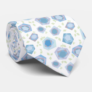 Hand plockade Geometric Poppy Design Necktie Slips