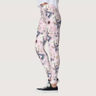 Hand plockade Girl Chef Leggings