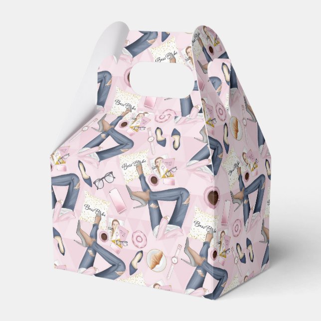 Hand plockade Girl Chef Presentaskar (Framsidan Sidan)