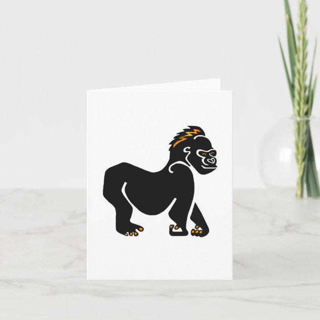Hand plockade GORILLA -Wildlife -Primat - Ape Kort (Framsida)
