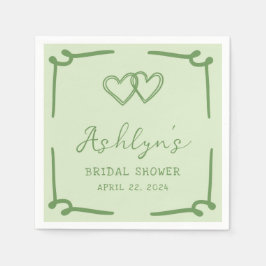 Hand plockade Grönt Heart Möhippa Pappra blöjor Pappersservett