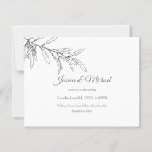 Hand plockade Grönt Olive Löv