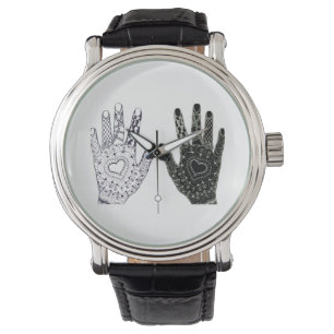 hand plockade Heart Händer Armbandsur