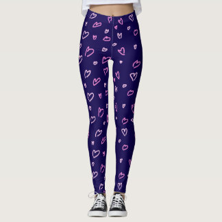 Hand plockade Heart Leggings/Byxor Leggings