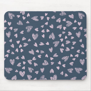 Hand plockade Heart Mönster Design Musmatta