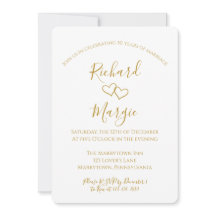 Hand plockade Hearts 50:e Bröllop-årsdagen Party