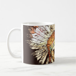 hand plockade-hemadress Indian med H Kaffemugg