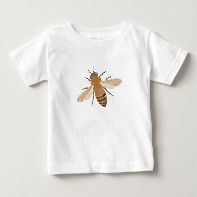 Hand plockade Honeybee Kids och Baby Shirt T (Framsida)