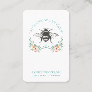 Hand plockade Honungsbin Apiary HonungsProducts Sq Visitkort
