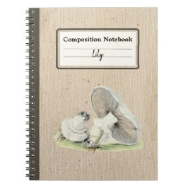 Hand plockade Horse Mushroom Personlig Composition Anteckningsbok