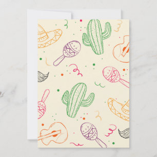 Hand plockade illustration av Cinco de Mayo Day Julkort