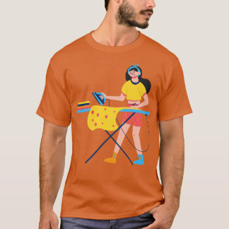 Hand plockade IRONING WOMAN T Shirt