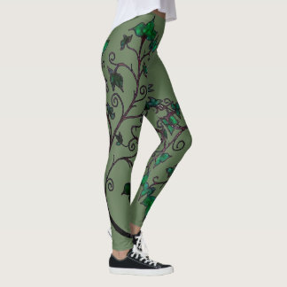 Hand plockade Ivy Elven Cosplay Leggings