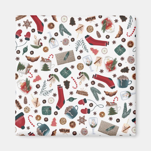 Hand plockade jul magnet (Framsidan)