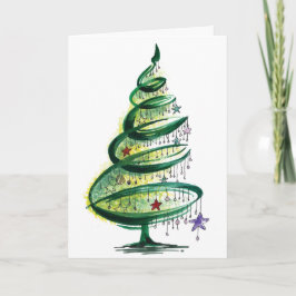 Hand plockade Julgran Kort