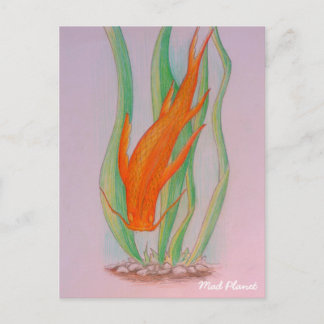 hand plockade Koi Carp Vykort