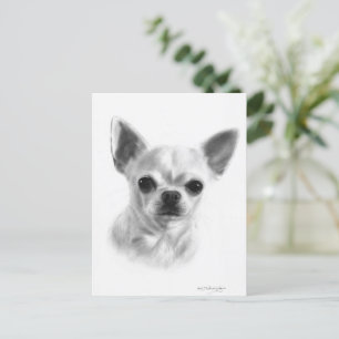 Hand plockade Kort Hjärn Chihuahua