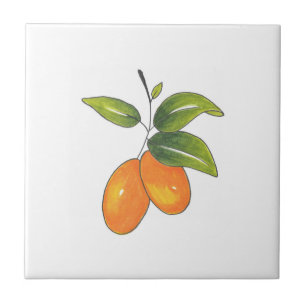 hand plockade Kumquats Kakelplatta