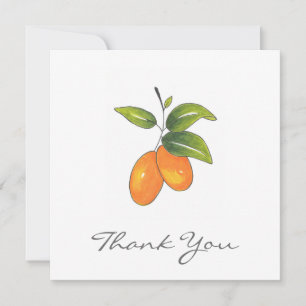 Hand plockade Kumquats Tack Kort