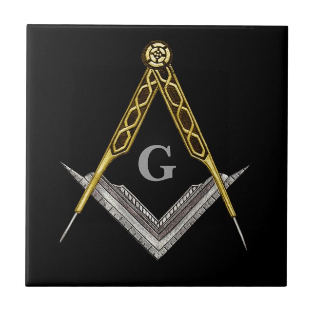 Hand plockade kvadrerar och omringar kakelplatta (Framsidan)