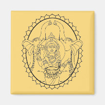 Hand plockade-Lakshmi, Hindu Goddess.