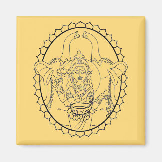Hand plockade-Lakshmi, Hindu Goddess. Magnet