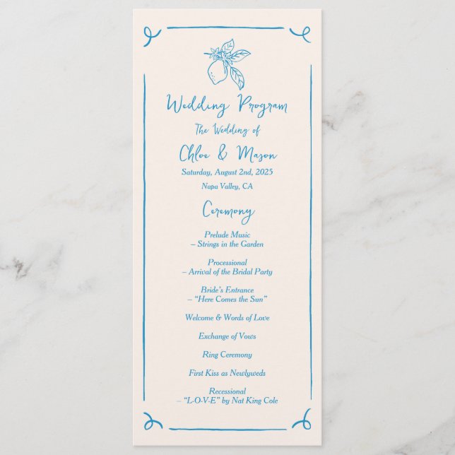 Hand plockade Lemon Flat Program (Framsida)