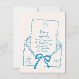 Hand plockade Lemon Flytta Announement Postcard Vykort