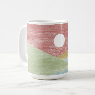 Hand plockade liggande Mugg