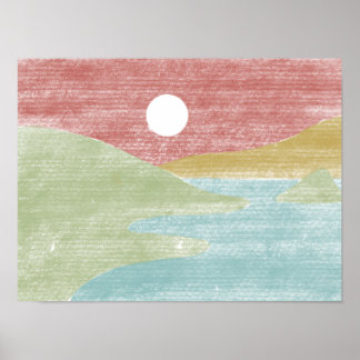 Hand plockade liggande Poster