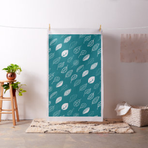 Hand plockade Löv Fabric Design Tyg