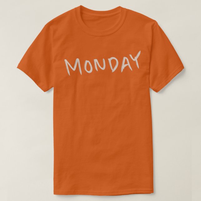 Hand plockade måndag t shirt (Design framsida)