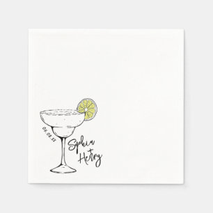 Hand plockade Margarita Cocktail Pappersservett