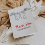 Hand plockade Merry Little Baby Shower Tack<br><div class="desc">Alla som planerar en julklapp skulle kärlek ha våra plagg med en charmerande, handritad julillustration. Den här julskusen inbjudan blandar lätt festig elegans med praktisk tillämpning. Den hand plockade-illustrerade konstruktionen tillför lite värme och stollig, perfekt för säsong firande. Med roligt, festive typsnitt som uppmärksammar och anger en glatt ton förenklar...</div>