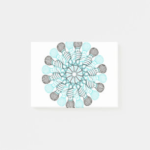 Hand plockade-mikrofon post-it block