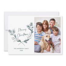 Hand plockade minimalistisk julfrand 4 foto