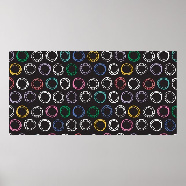 Hand plockade mönster med borstad linjer, sömlös p poster (Framsidan)