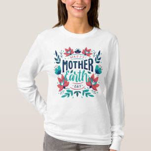 Hand plockade Mor Earth Day Design-23184 Hoodie T Shirt