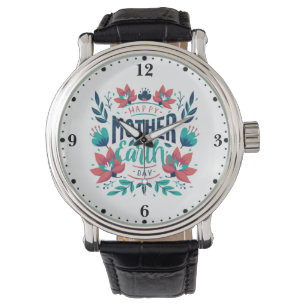 Hand plockade Mor-jorddagen, design-23184 Armbandsur