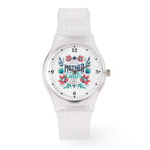 Hand plockade Mor-jorddagen, design-23184 Armbandsur