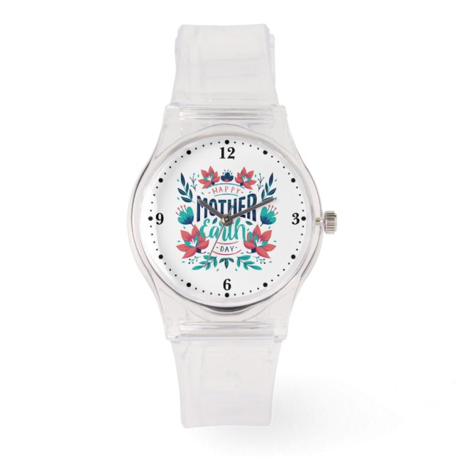 Hand plockade Mor-jorddagen, design-23184 Armbandsur (Framsida)