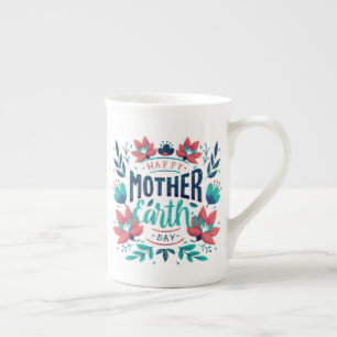 Hand plockade Mor-jorddagen, design-23184 Benporslin Mugg