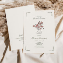 Hand plockade Muted Red Sage Blommigt Urn Möhippa