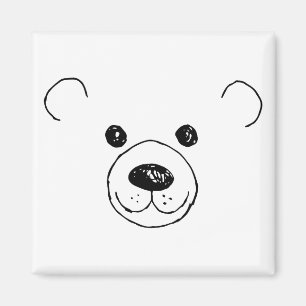 Hand plockade - mycket Cute bär den bästa björnkon Magnet