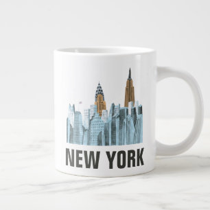 Hand plockade New York City, NY Jumbo Mugg