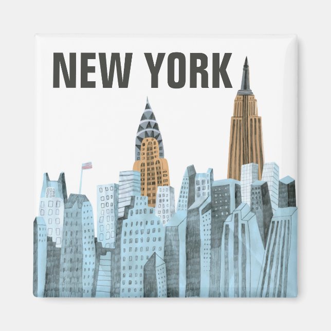 Hand plockade New York City, NY Magnet (Framsidan)