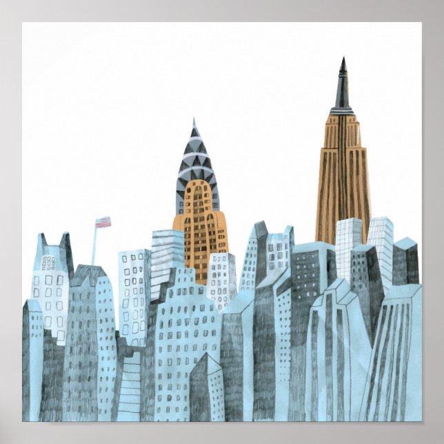 Hand plockade New York City, NY Poster (Framsidan)