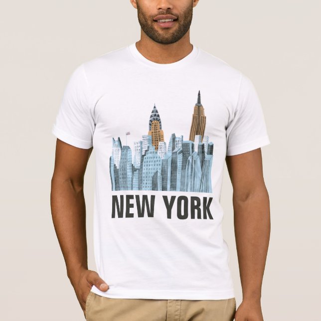 Hand plockade New York City, NY T Shirt (Framsida)